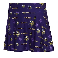 Jupe-short Concepts Sport Purple Minnesota Vikings à imprimé mosaïque pour femme