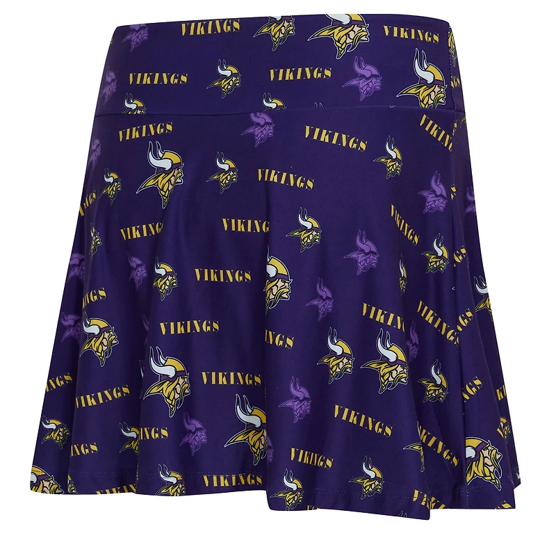 Jupe-short Concepts Sport Purple Minnesota Vikings à imprimé mosaïque pour femme