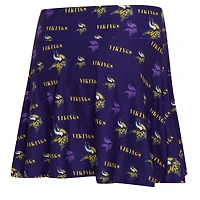 Jupe-short Concepts Sport Purple Minnesota Vikings à imprimé mosaïque pour femme