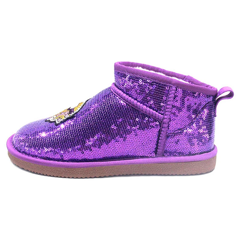 Women's Cuce  Purple Minnesota Vikings Sequin Ankle Boots