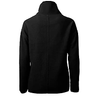 Women's Cutter & Buck Black Minnesota Vikings Cascade Eco Sherpa Fleece Half-Zip Jacket