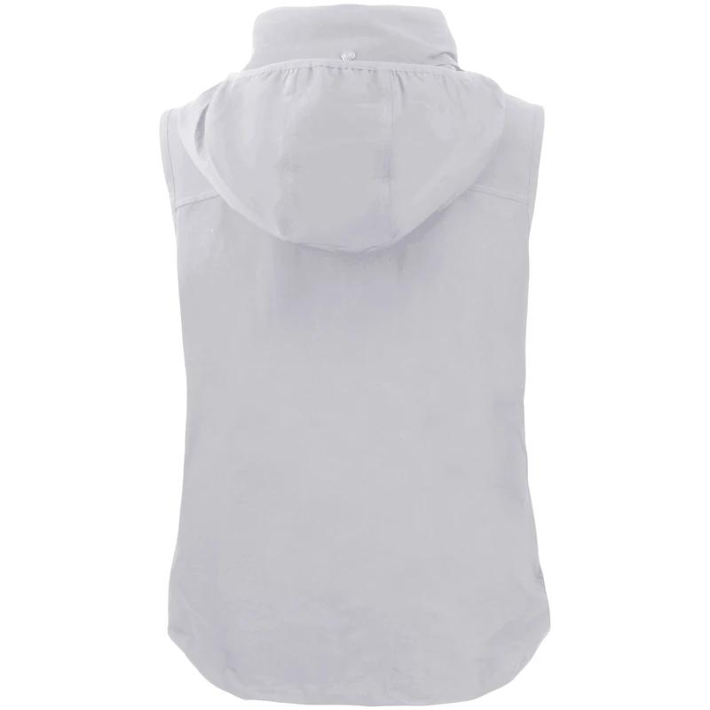 Gilet zippé écologique pour femme Cutter & Buck, gris, des Vikings du Minnesota