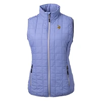 Women's Cutter & Buck Purple Minnesota Vikings Rainier PrimaLoft Eco Insulated Full-Zip Puffer Vest