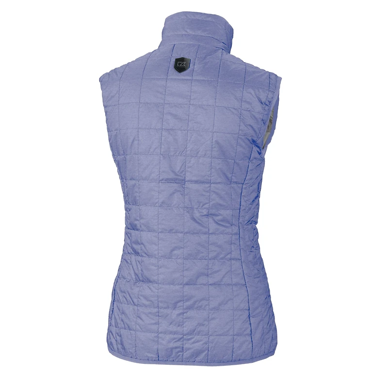 Women's Cutter & Buck Purple Minnesota Vikings Rainier PrimaLoft Eco Insulated Full-Zip Puffer Vest
