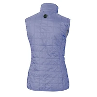 Women's Cutter & Buck Purple Minnesota Vikings Rainier PrimaLoft Eco Insulated Full-Zip Puffer Vest