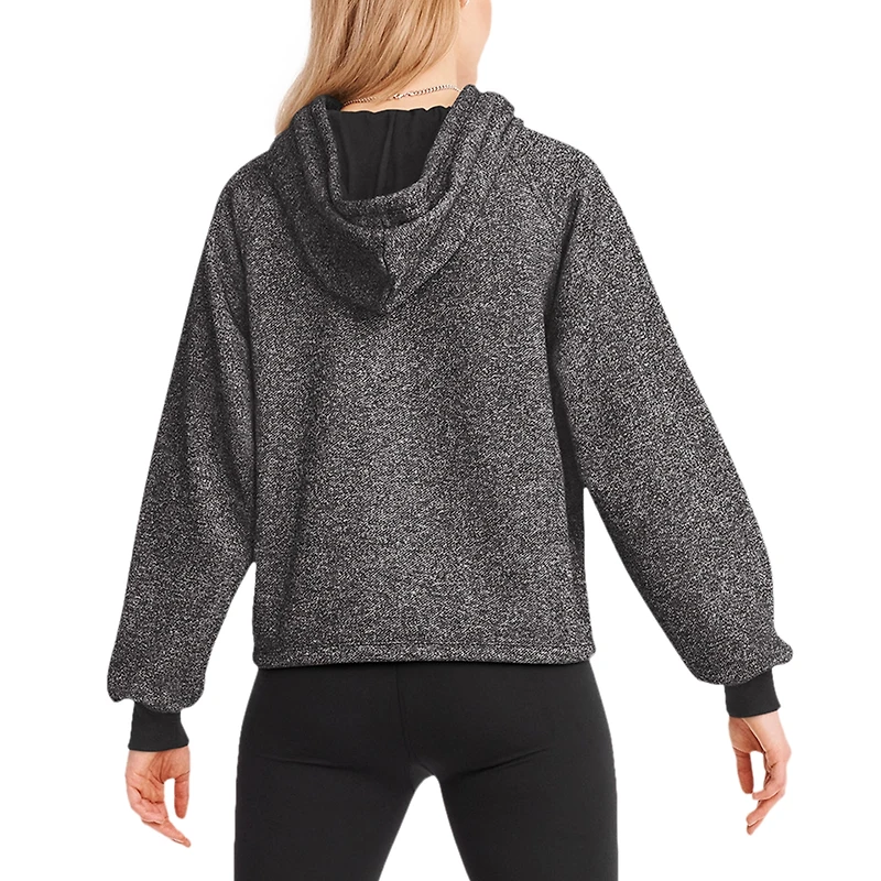 Sweat à capuche raglan DKNY Sport noir Minnesota Vikings Debbie Dolman pour femmes