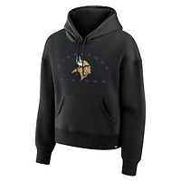 Sweat à capuche noir pour femmes Fanatics, receveur éligible des Vikings du Minnesota, Legacy