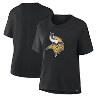 Women's Fanatics Black Minnesota Vikings Essential Legacy T-Shirt