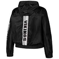Veste noire entièrement zippée Fanatics pour femmes des Vikings du Minnesota