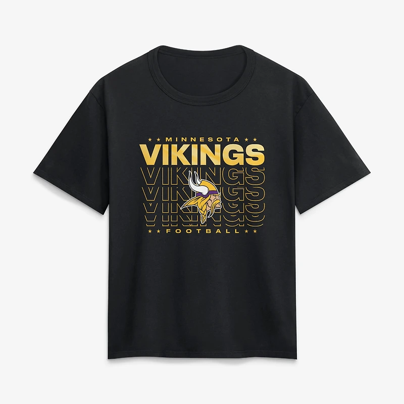 Women's Fanatics Black Minnesota Vikings Legacy T-Shirt