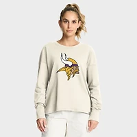 Women's Fanatics Cream Minnesota Vikings Dove Legacy Long Sleeve T-Shirt