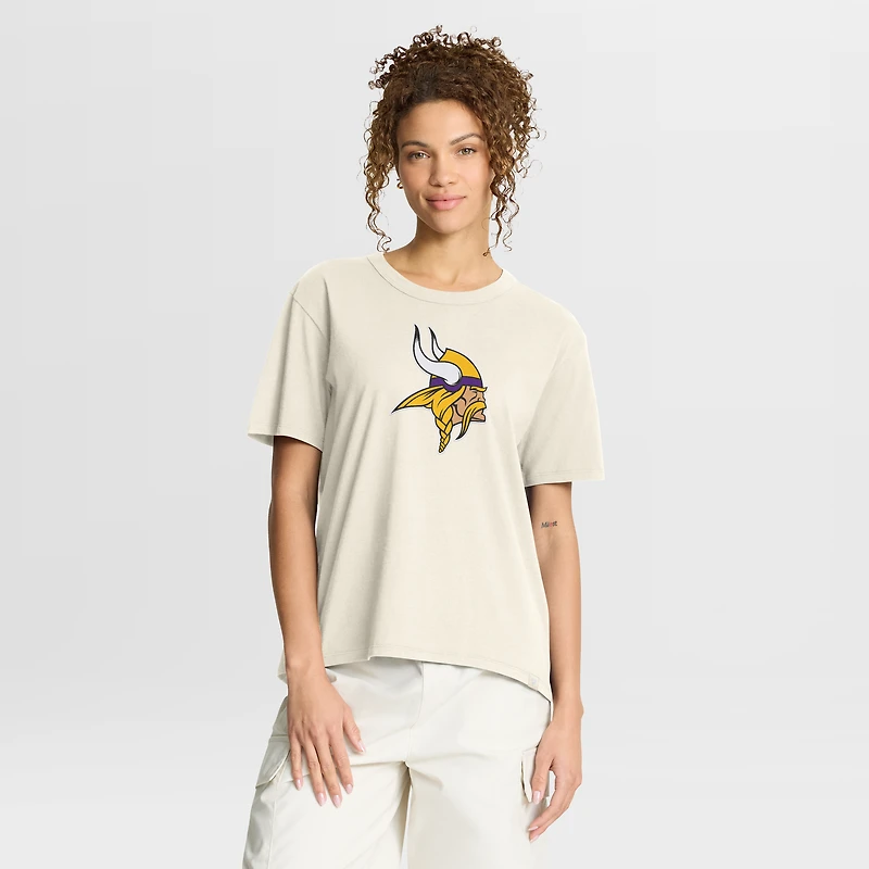 Women's Fanatics Cream Minnesota Vikings Dove Legacy T-Shirt