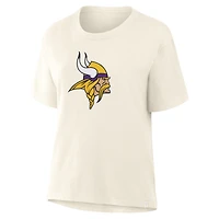 Women's Fanatics Cream Minnesota Vikings Dove Legacy T-Shirt