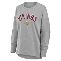 Women's Fanatics Heather Gray Minnesota Vikings Hometown Legacy Long Sleeve T-Shirt