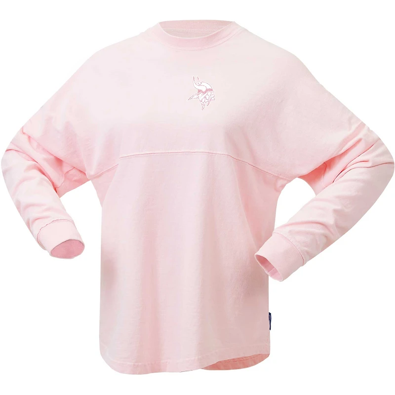 T-shirt rose en jersey Fanatics Minnesota Vikings Millennial Spirit pour femmes