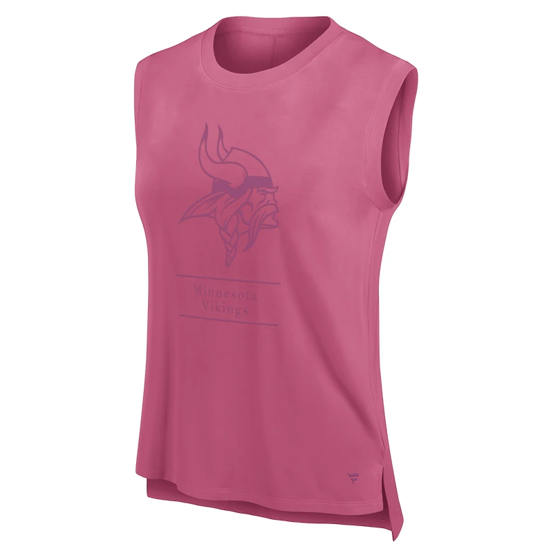 Débardeur Studio Embrace rose pour femme Fanatics Minnesota Vikings