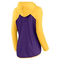 Sweat à capuche entièrement zippé Fanatics pour femmes violet/or Minnesota Vikings Forever Fan