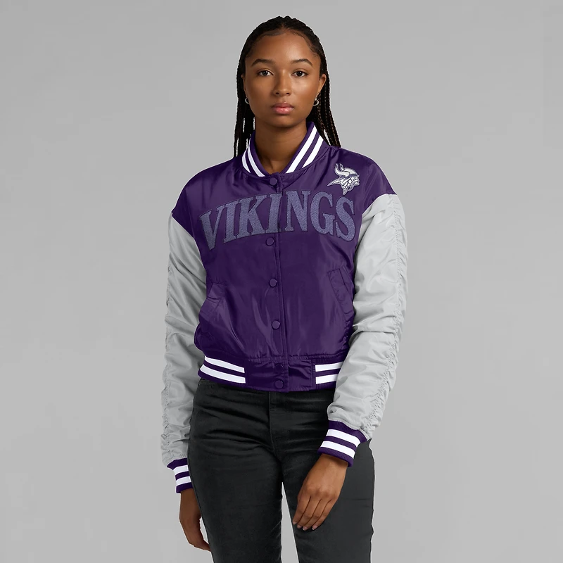 Women's Fanatics  Purple Minnesota Vikings Elements Wave Full-Snap Jacket