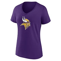 T-shirt violet à col en V pour la fête des mères Vikings du Minnesota Fanatics femmes