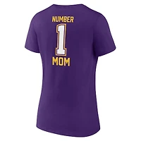T-shirt violet à col en V pour la fête des mères Vikings du Minnesota Fanatics femmes