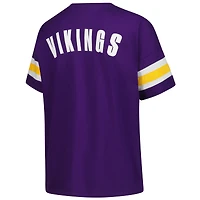 Women's Fanatics Purple Minnesota Vikings Plus Redzone Notch Neck T-Shirt