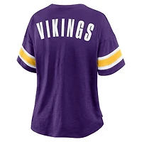 Women's Fanatics Purple Minnesota Vikings Redzone Curl Route T-Shirt
