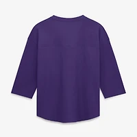 Women's Fanatics  Purple Minnesota Vikings Team First Deceptive Juke 3/4-Sleeve V-Neck T-Shirt
