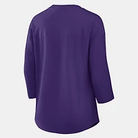 Women's Fanatics  Purple Minnesota Vikings Team First Deceptive Juke 3/4-Sleeve V-Neck T-Shirt