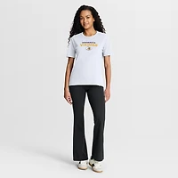 T-shirt Fanatics blanc Minnesota Vikings Fade Legacy pour femmes