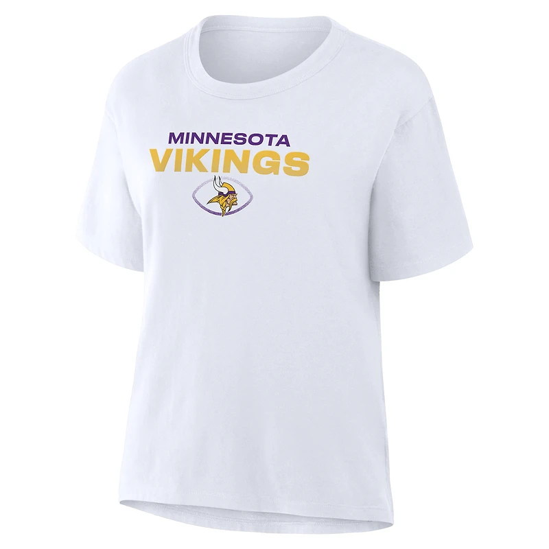 Women's Fanatics White Minnesota Vikings Fade Legacy T-Shirt