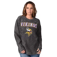 Women's G-III 4Her by Carl Banks Gray Minnesota Vikings Comfy Cord Sweatshirt
