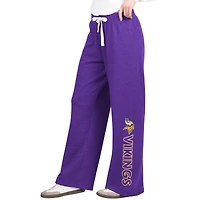 Women's G-III 4Her by Carl Banks Purple Minnesota Vikings Field Wide Leg Sweatpants