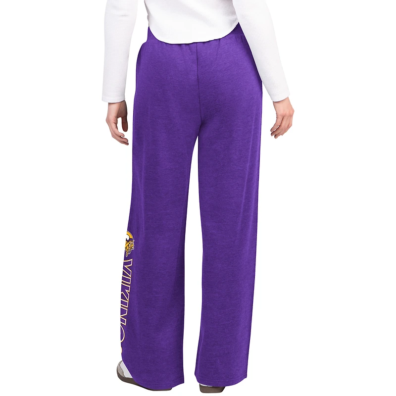 Women's G-III 4Her by Carl Banks Purple Minnesota Vikings Field Wide Leg Sweatpants