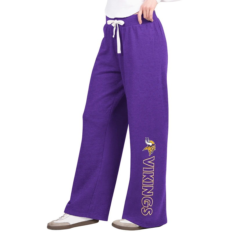 Women's G-III 4Her by Carl Banks Purple Minnesota Vikings Field Wide Leg Sweatpants