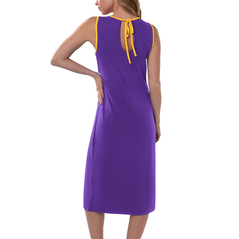 Robe longue violette G-III 4Her par Carl Banks pour femmes, Minnesota Vikings Main Field