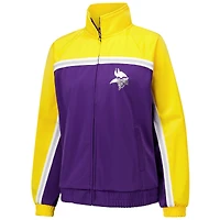 Veste de survêtement d'après-match entièrement zippée G-III 4Her par Carl Banks pour femme, violette, des Minnesota Vikings