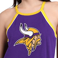 Débardeur G-III 4Her pour femme par Carl Banks, blanc, Minnesota Vikings Redemption Win Slub