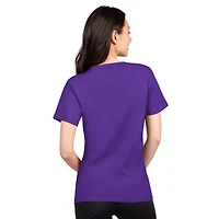 Women's G-III 4Her by Carl Banks  Purple Minnesota Vikings Super-Slim Lightweight Winning Crew T-Shirt
