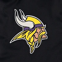 Veste noire à bouton-pression grande taille JH Design pour femmes des Vikings du Minnesota