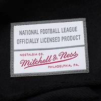 Polo de rugby court à manches longues Mitchell & Ness noir Minnesota Vikings pour femme