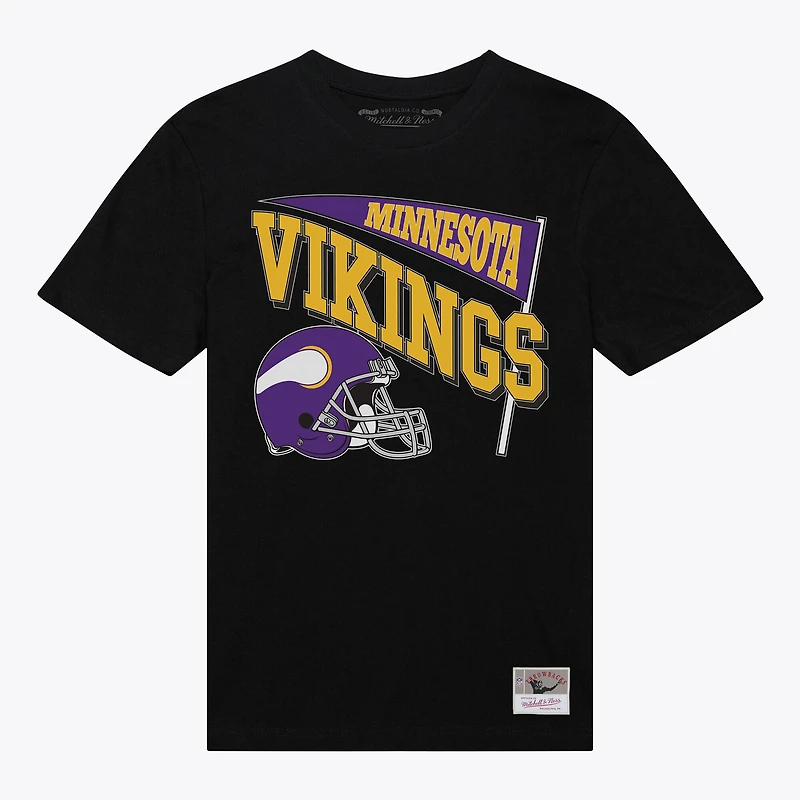 Women's Mitchell & Ness Black Minnesota Vikings Team Dynamic Boyfriend T-Shirt