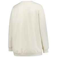 Women's Mitchell & Ness Cream Minnesota Vikings Plus Shooting Star Sweatshirt