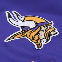 Veste en satin violet à boutons-pression pour femme Mitchell & Ness des Vikings du Minnesota