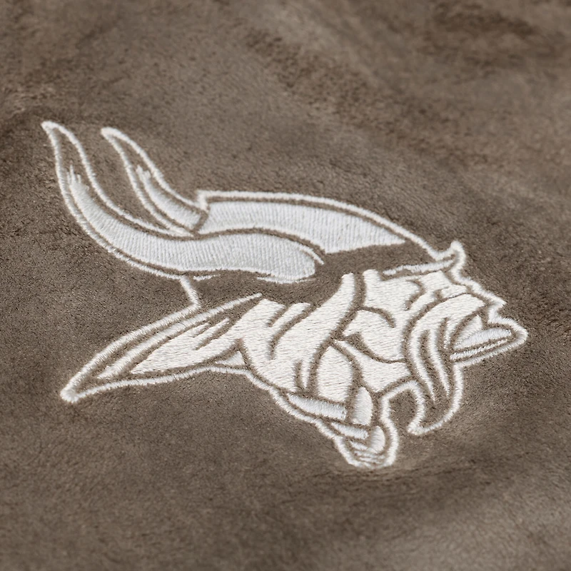 Veste universitaire Mitchell & Ness beige Minnesota Vikings pour femme