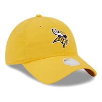 Casquette ajustable New Era Gold Minnesota Vikings Main Core Classic 2.0 9TWENTY pour femme