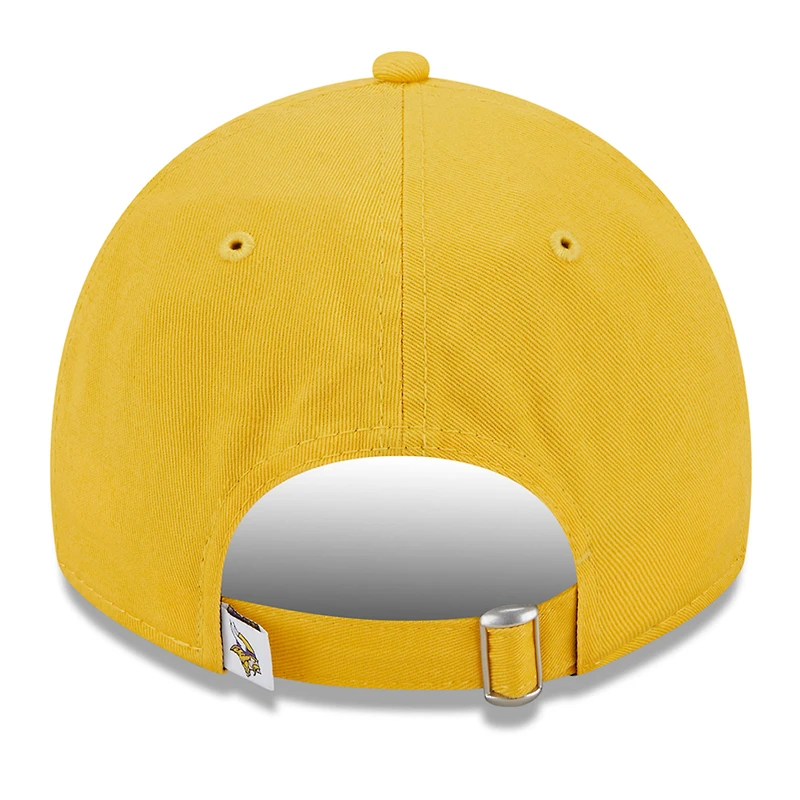 Casquette ajustable New Era Gold Minnesota Vikings Main Core Classic 2.0 9TWENTY pour femme