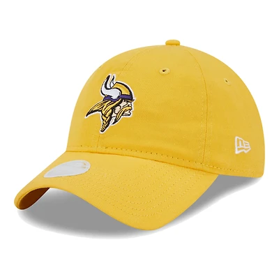 Casquette ajustable Main Core Classic 2.0 9TWENTY pour femme de New Era Gold Minnesota Vikings