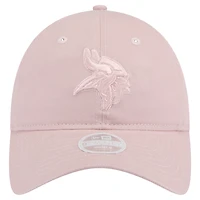Casquette ajustable Main 9TWENTY rose clair pour femme des Minnesota Vikings de New Era