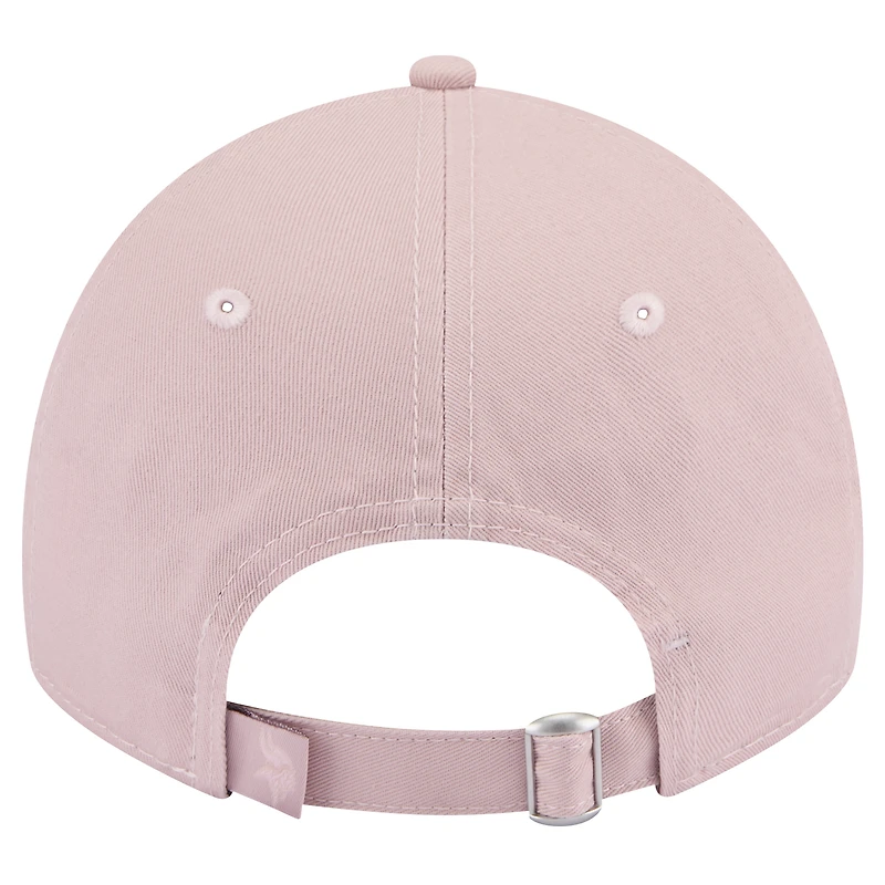 Casquette ajustable Main 9TWENTY rose clair pour femme des Minnesota Vikings de New Era
