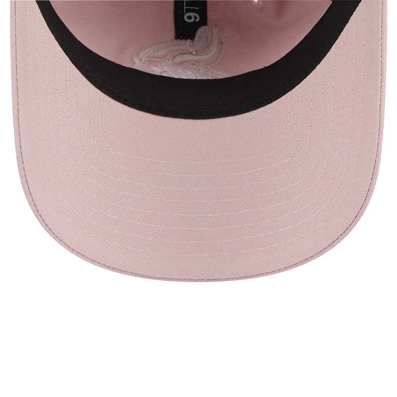 Casquette ajustable Main 9TWENTY rose clair pour femme des Minnesota Vikings de New Era